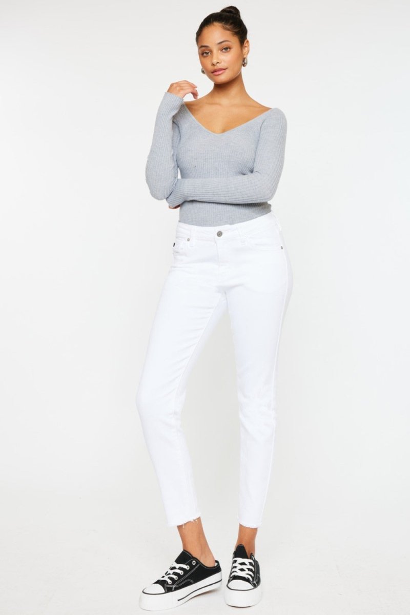 Kancan Mid Rise Ankle Skinny Jeans - Bottoms Sale